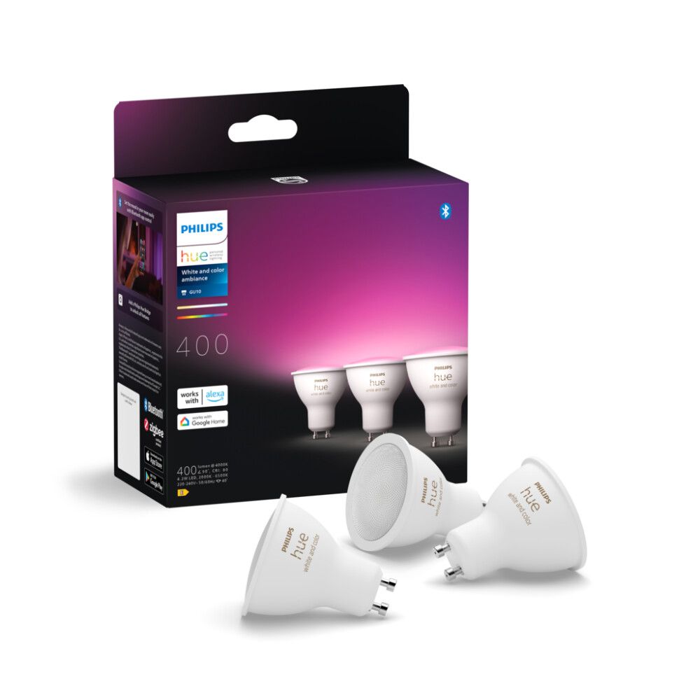 Ljósaperur 3xGU10 Philips Hue WCA