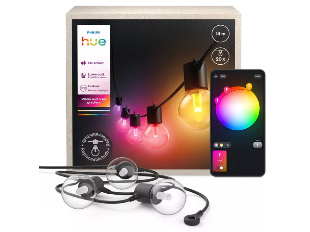 Ljósasería 20xLED Festavia 14m Philips Hue