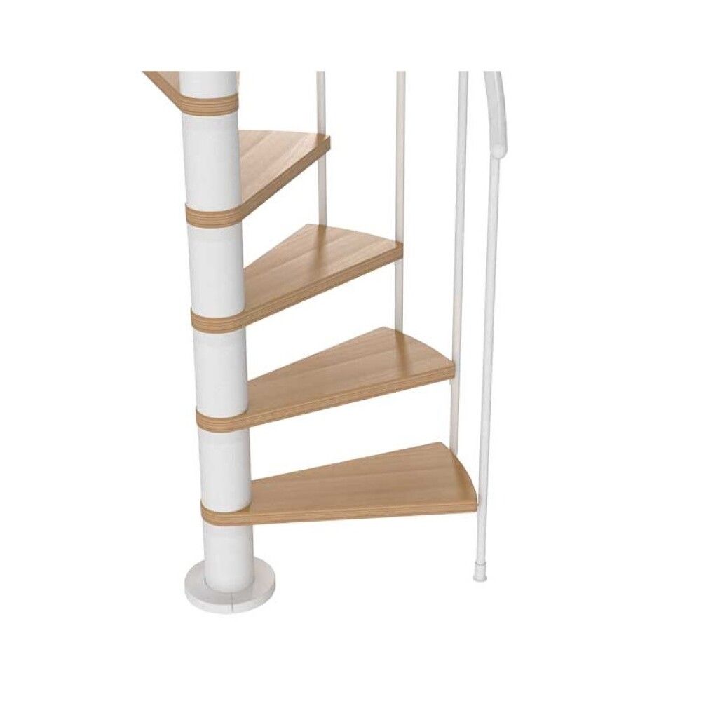 Hringstigi Ø120 cm 11 þrep 244-280 cm Calgary hvítur