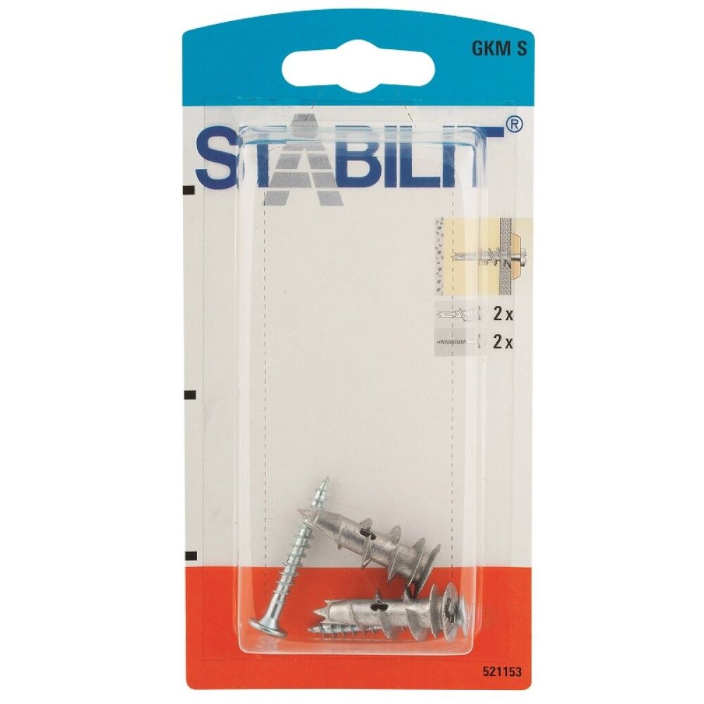 Gipstappi fyrir hart gips Stabilit GKM 4,5x37mm 2stk