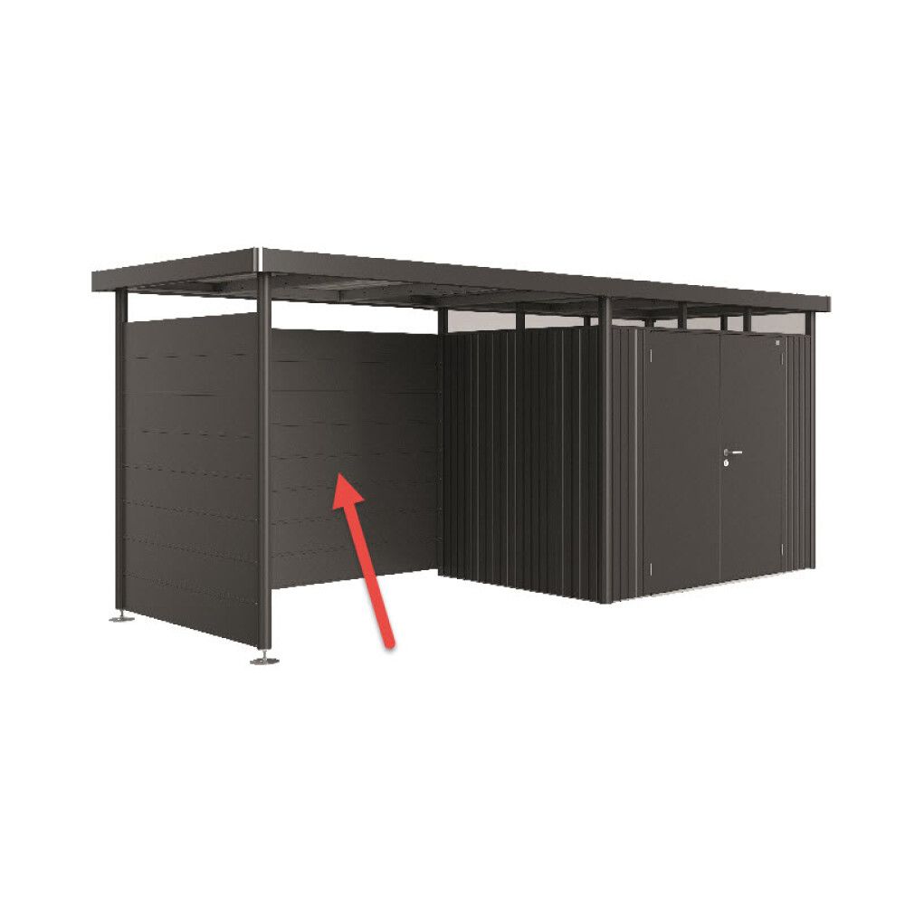 Bakveggur Biohort L Highline 2+3+4+5 dökkgrár