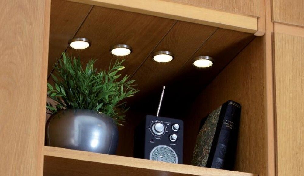 Skápaljós LED Lismore 0,7W 4 stk Ø6cm