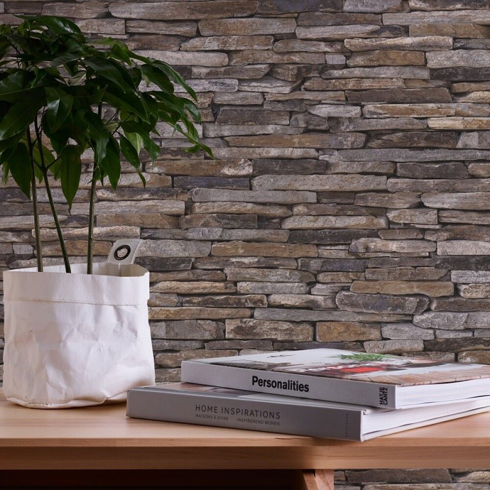 Veggfóður Wood'n'Stone 10 x 0.53m