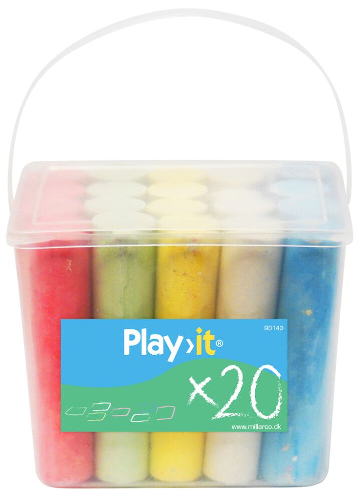 Krítar litaðar HOME It Play 20stk