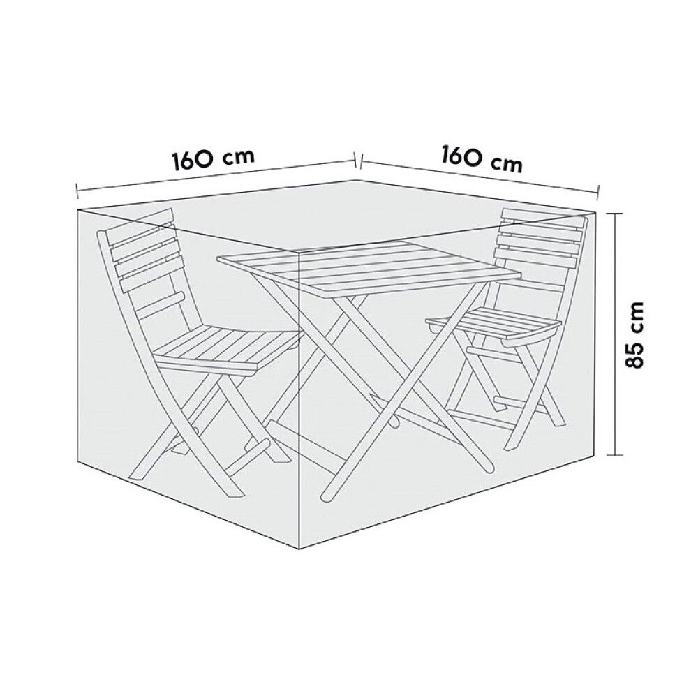 Yfirbreiðsla fyrir kaffisett 160x160x85 cm