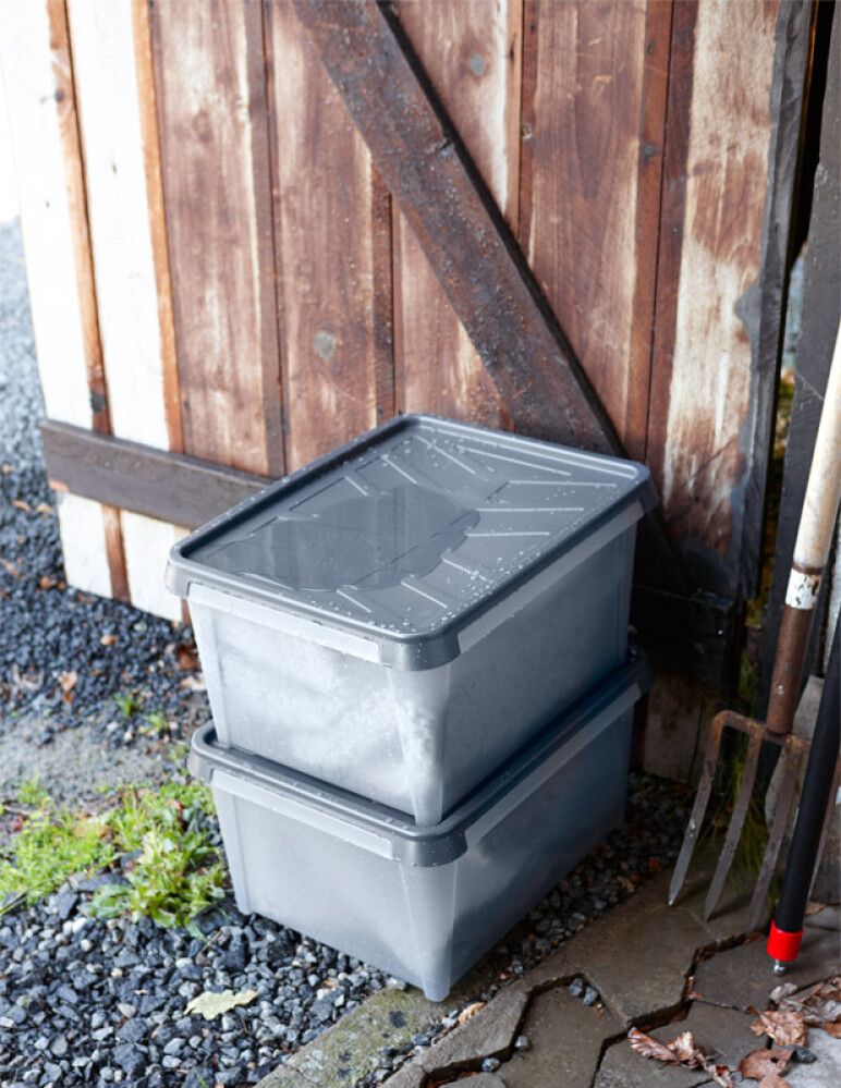 Plastkassi með loki 12L SmarStore Dry 15 grár