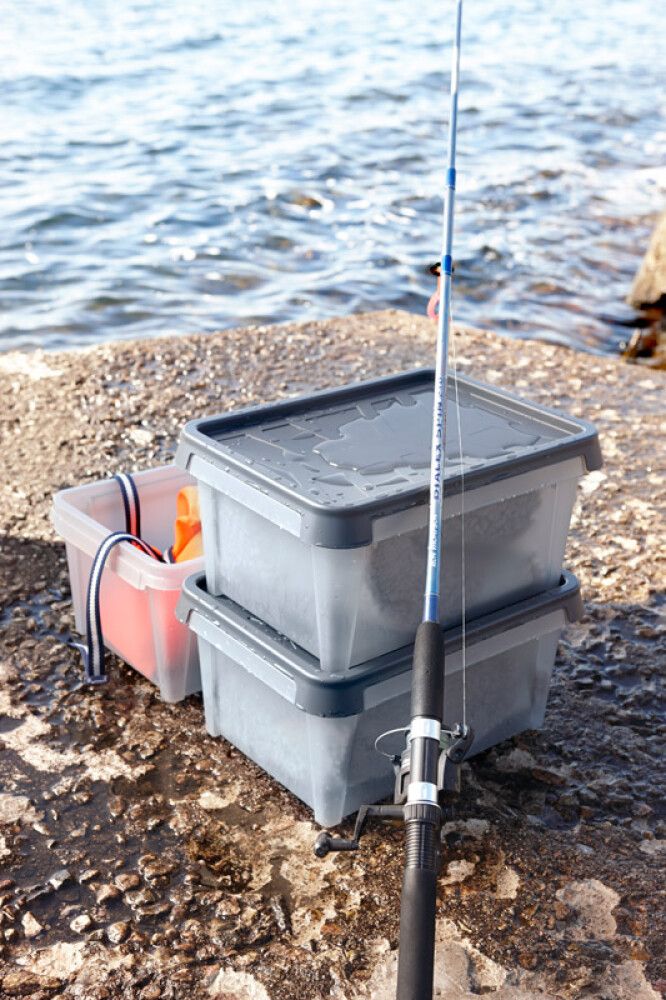 Plastkassi með loki 33L SmarStore Dry 31 grár