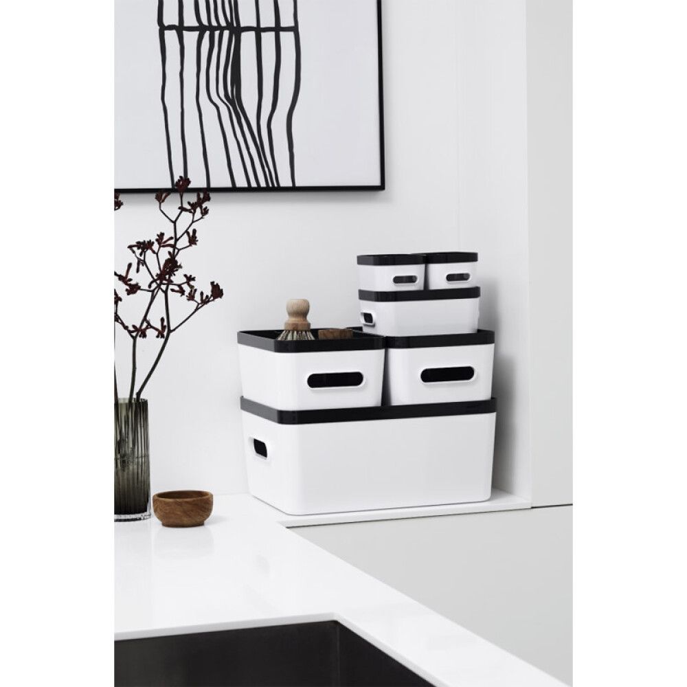 Plastkassi 0,6L SmartStore Compact XS hvítur