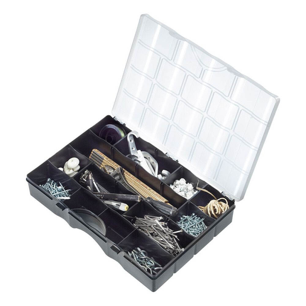 Smáhlutabox 19 hólf SmartStore Organizer 38 glært