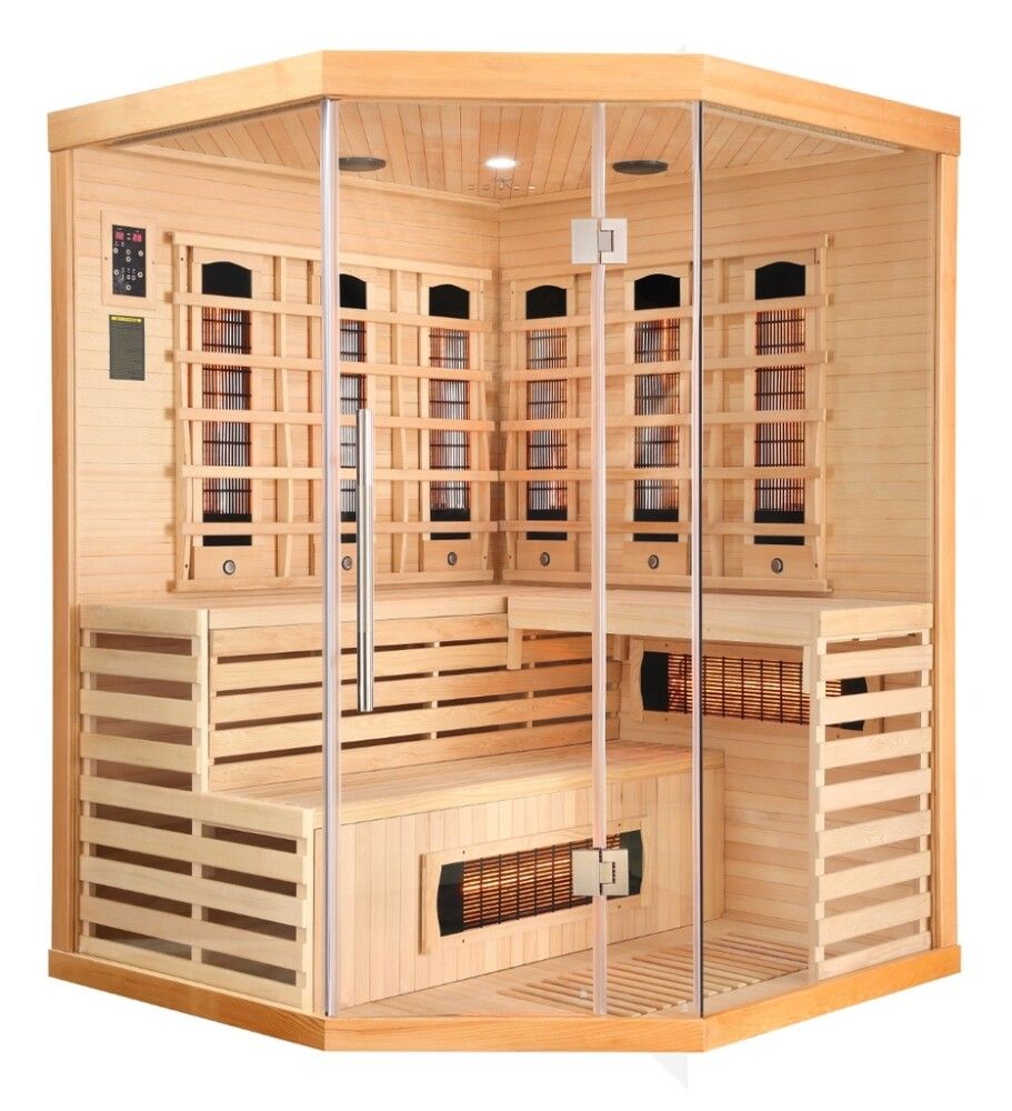 Saunaklefi infrarauður 150x150x200 cm Deluxe