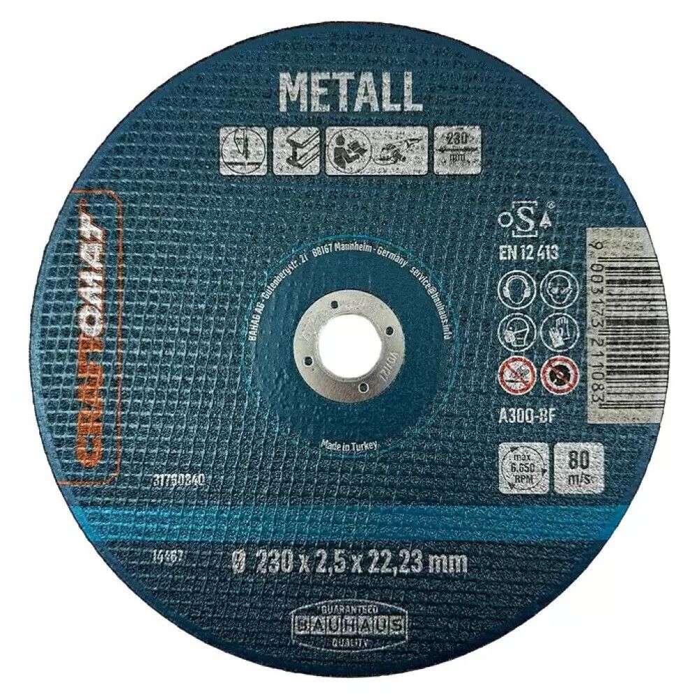 Skurðarskífa 230mm Craftomat málmur 5stk