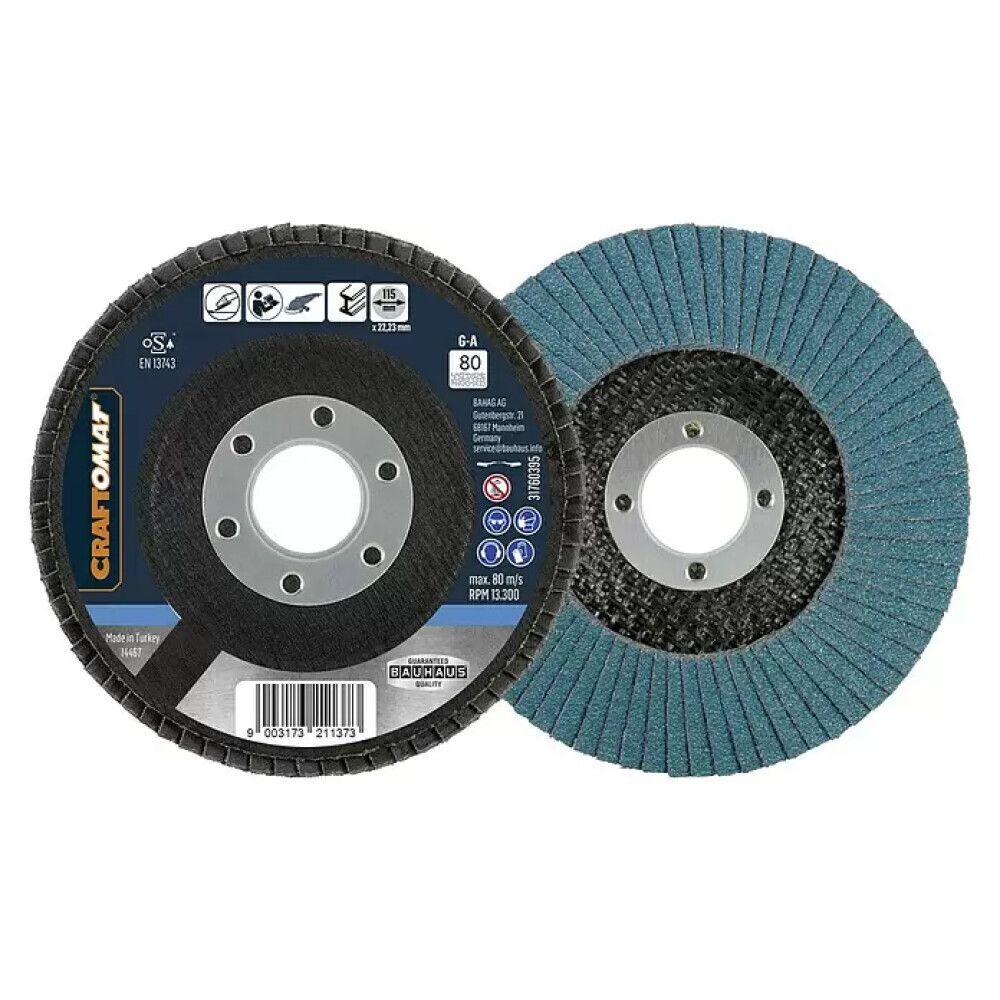 Slípiskífa K80/115mm Craftomat málmur