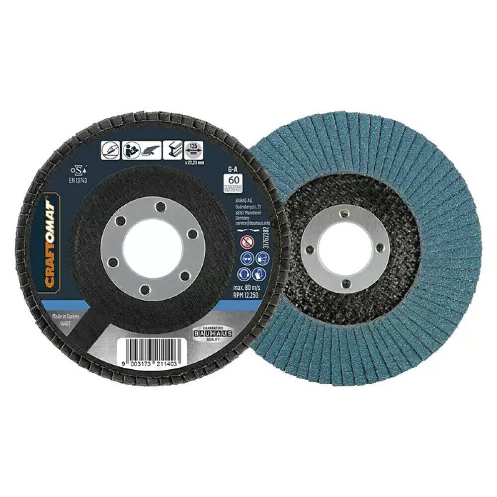 Slípiskífa K80/125mm Craftomat málmur