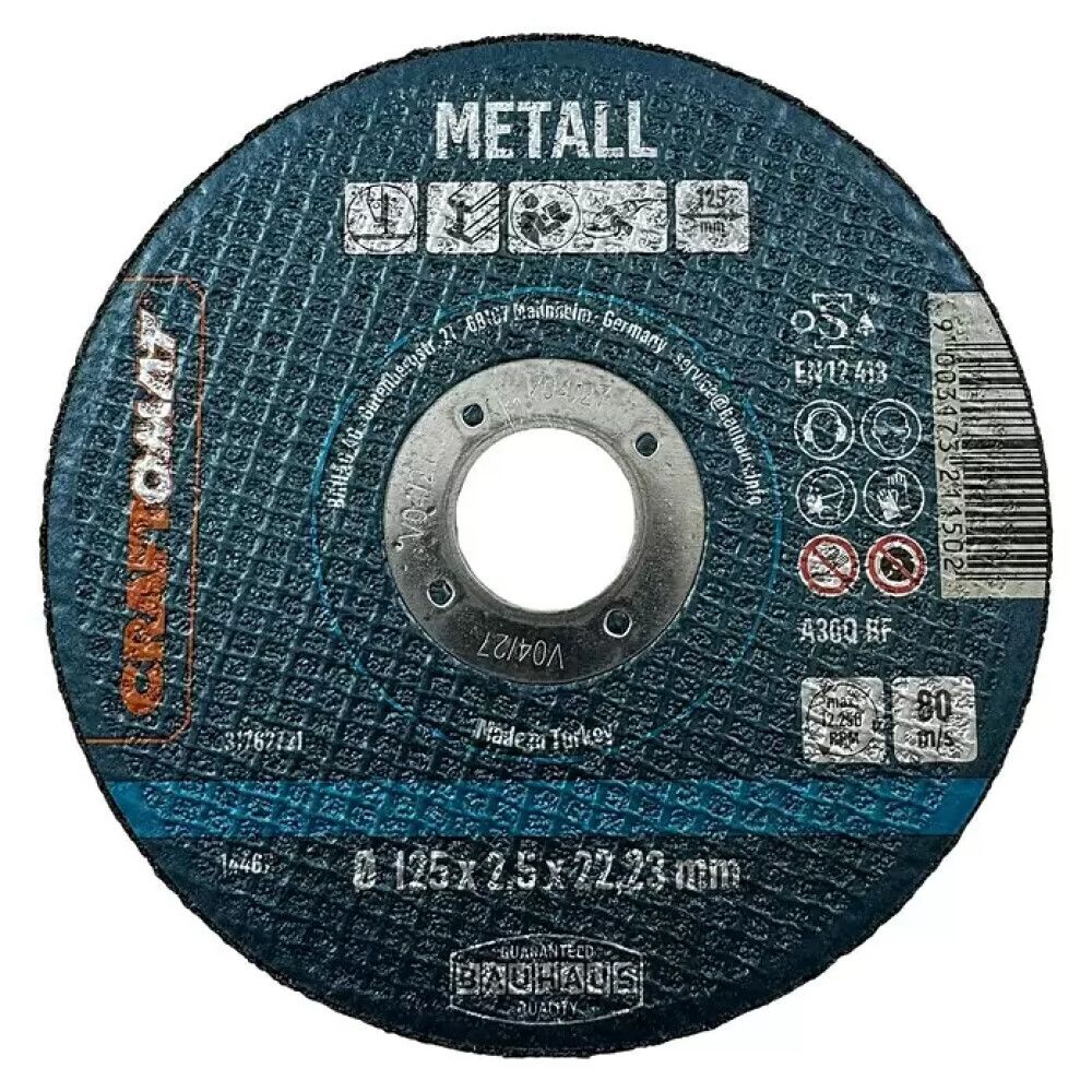 Skurðarskífa 125mm Craftomat málmur 10stk