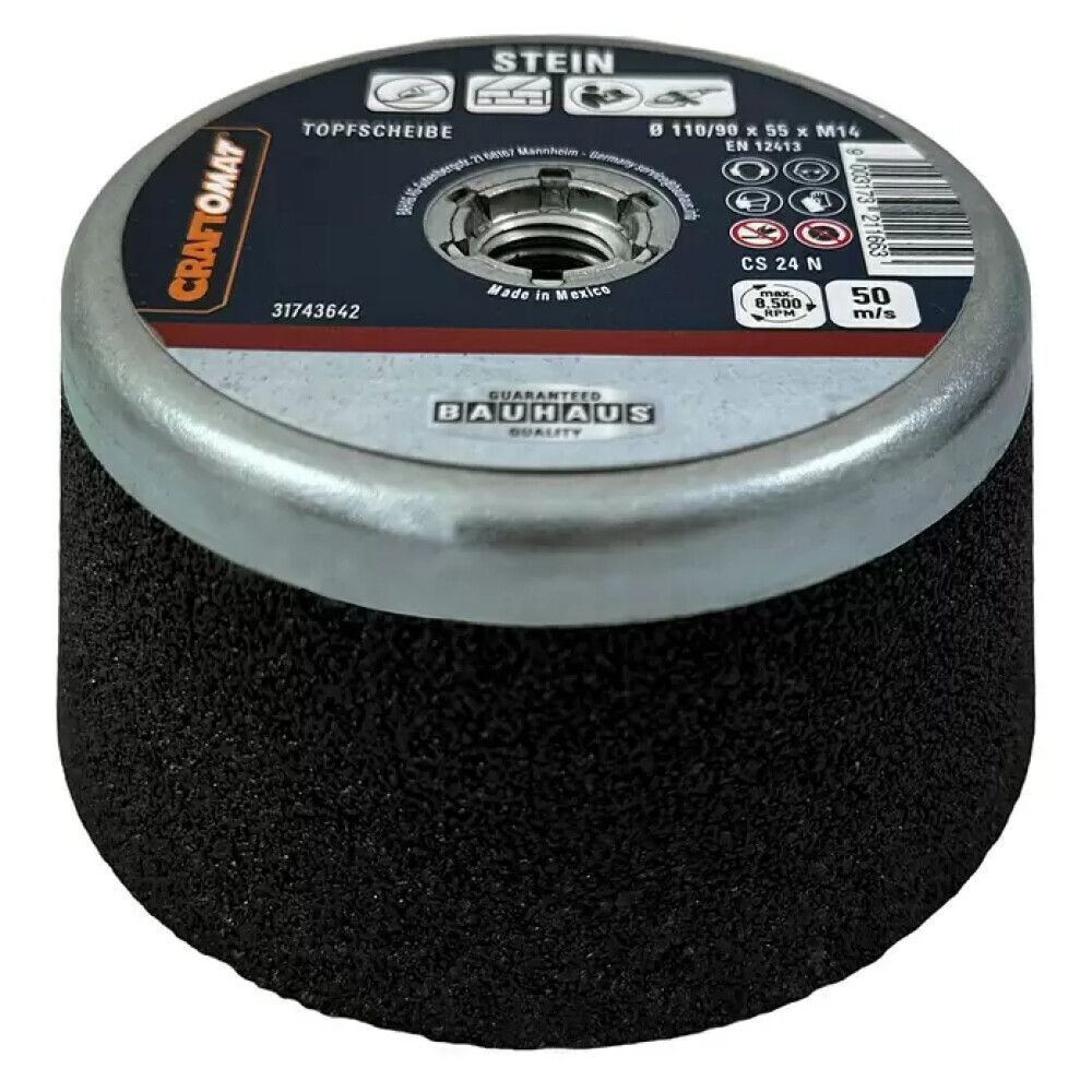 Slípibolli 110/90x55xM14 C24 Craftomat steinn