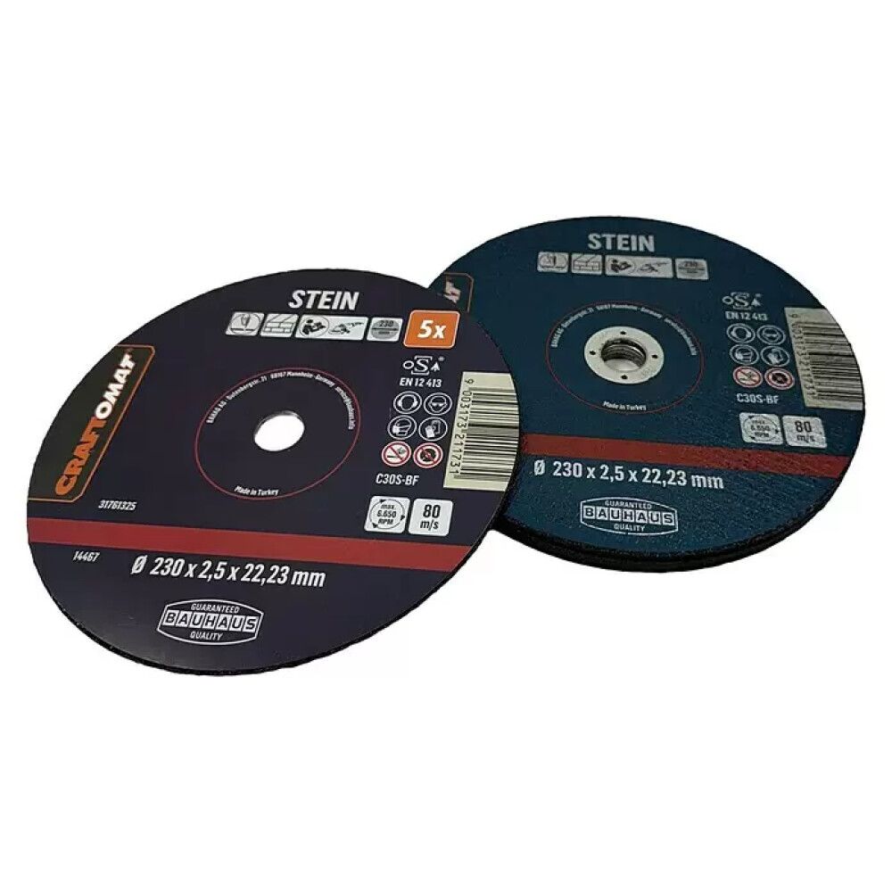 Skurðarskífa 230mm Craftomat steinn 5stk