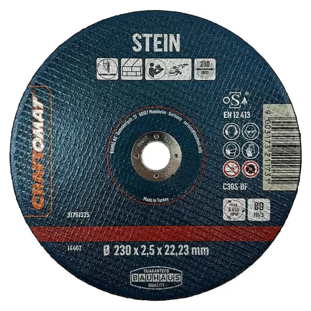 Skurðarskífa 230mm Craftomat steinn 5stk