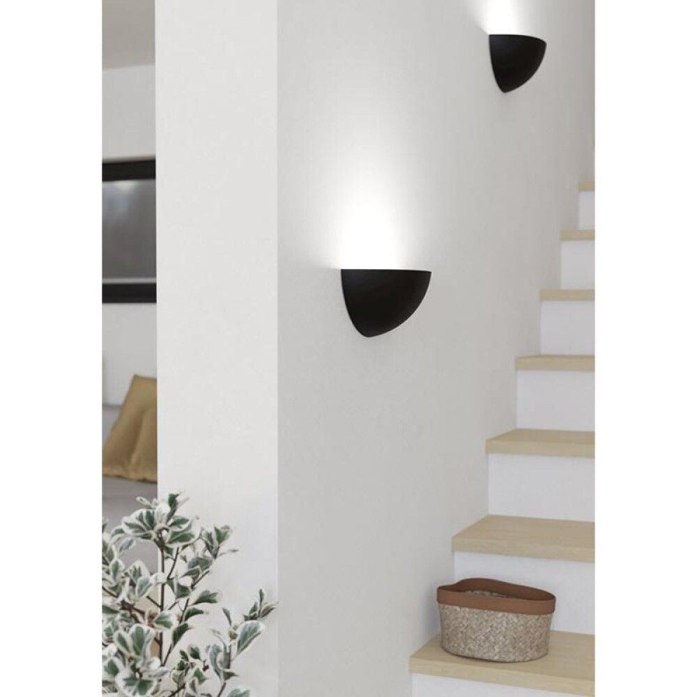 Veggljós E27 Tanura svart