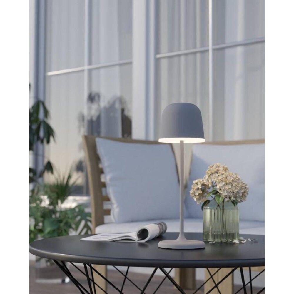 Borðlampi LED USB Mannera grátt