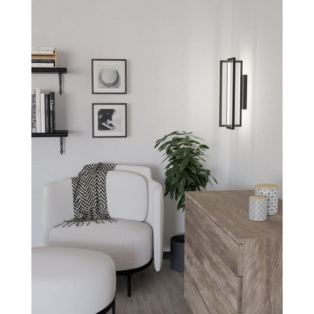 Veggljós LED Siberia 15,5W svart