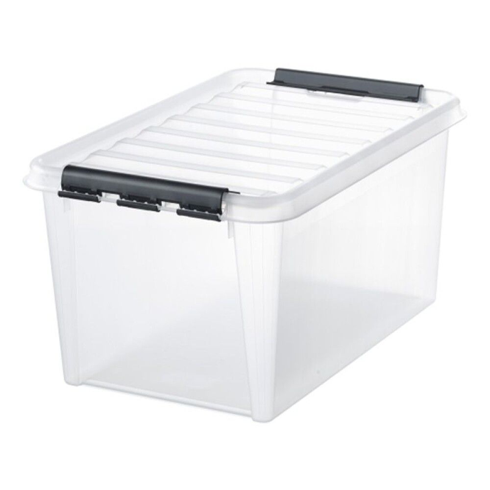 Plastkassi með loki 47L SmarStore Classic 45 glær