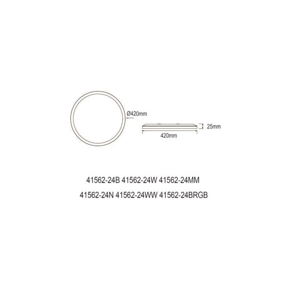 Kúpull LED 24W Sapana Globo Ø42cm svartur