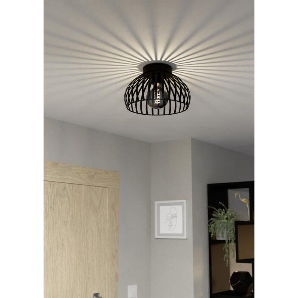 Loftljós E27 Mogano 3 Ø28cm svart