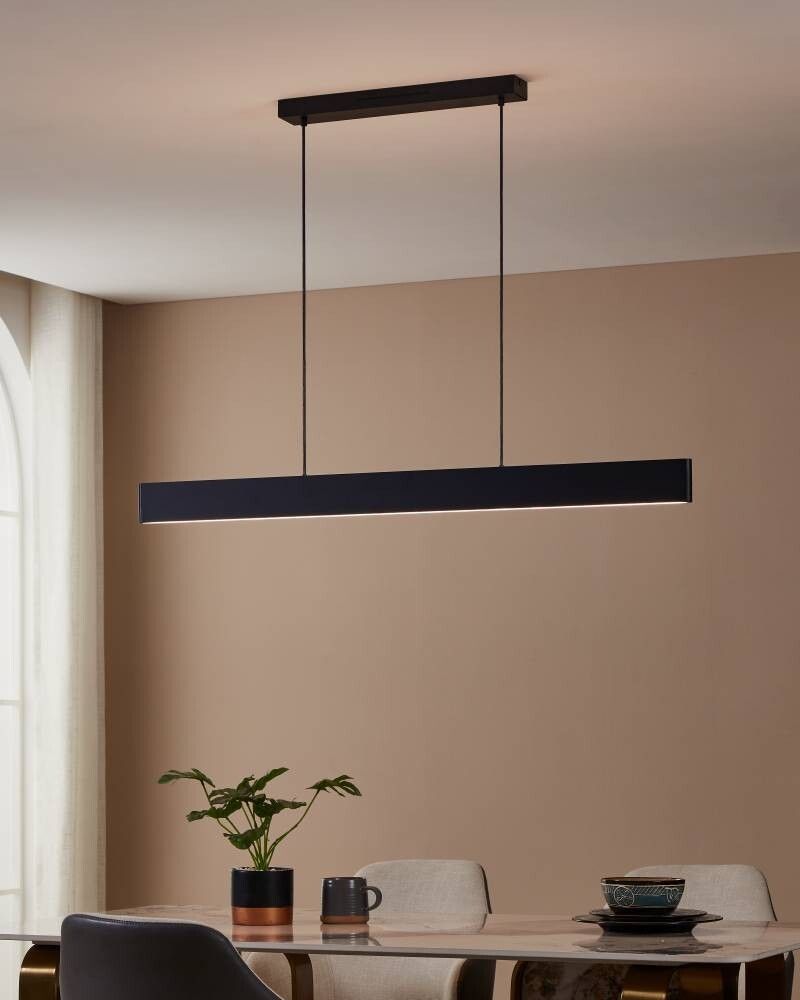 Hangandi ljós LED 4320lm 117cm Andreas-Z svart