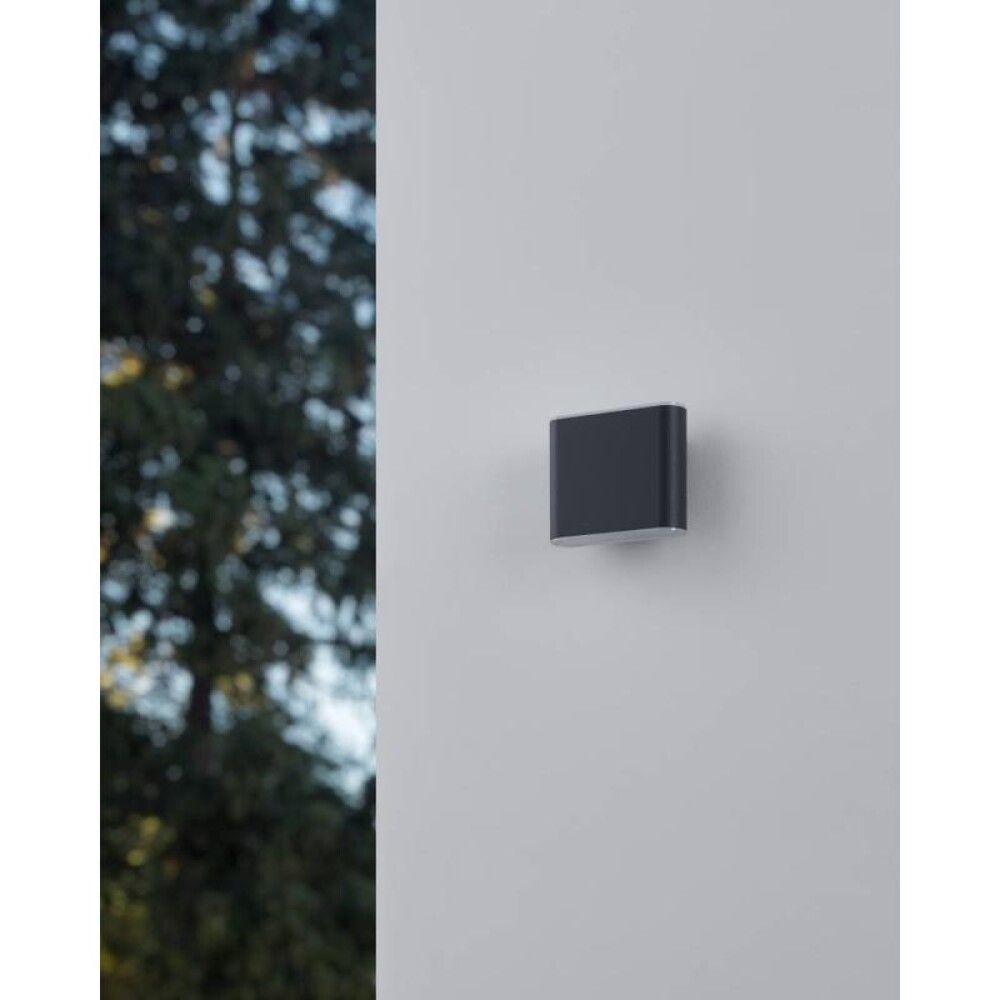 Veggljós LED Grutti IP65 11.5 cm koksgrár