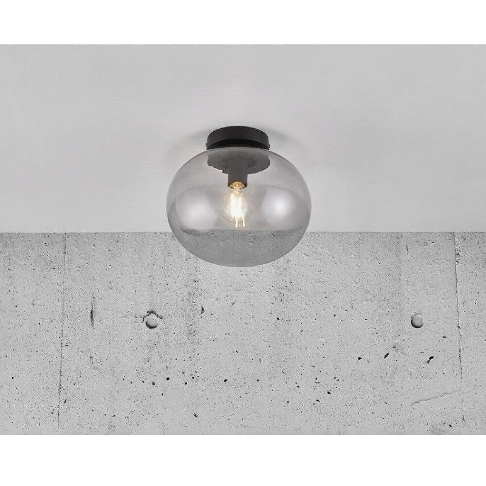 Loftljós E27 Alton reykt gler Ø27,5 cm