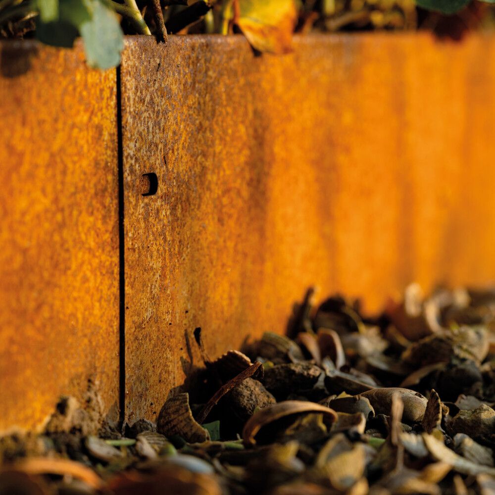 Beðkantur 13x115cm ryð Bellissa