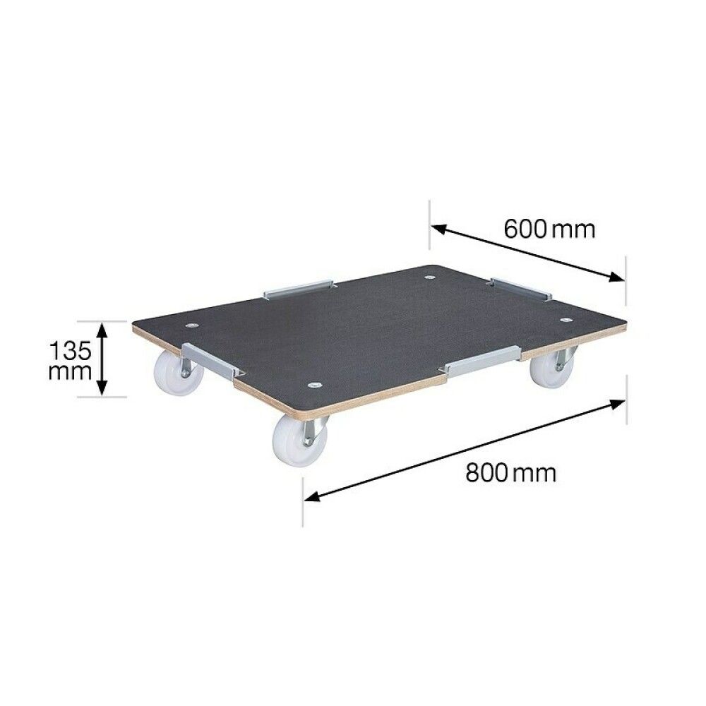 Flutningsbretti 800x600 mm Wagner 400 kg