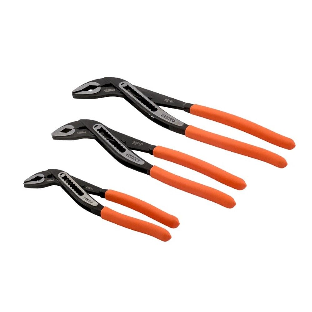 Vatnspíputangir 3stk 200, 250 & 300 mm Bacho