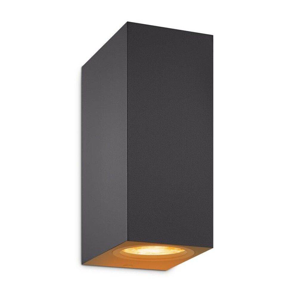 Veggljós GU10 Up & Down RGB Wiz svartur