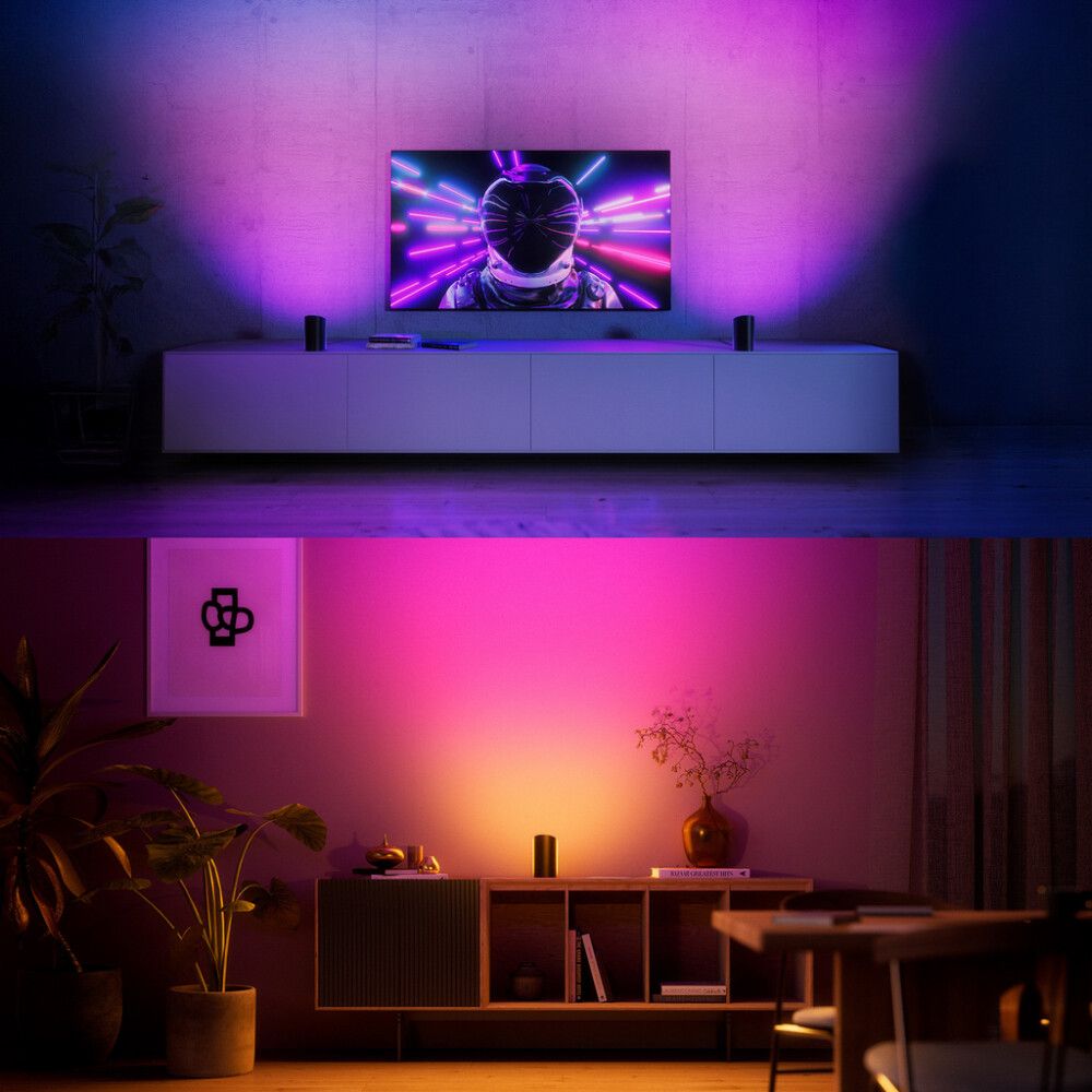 Veggvarpi LED Philips Hue Play Wall washer svartur