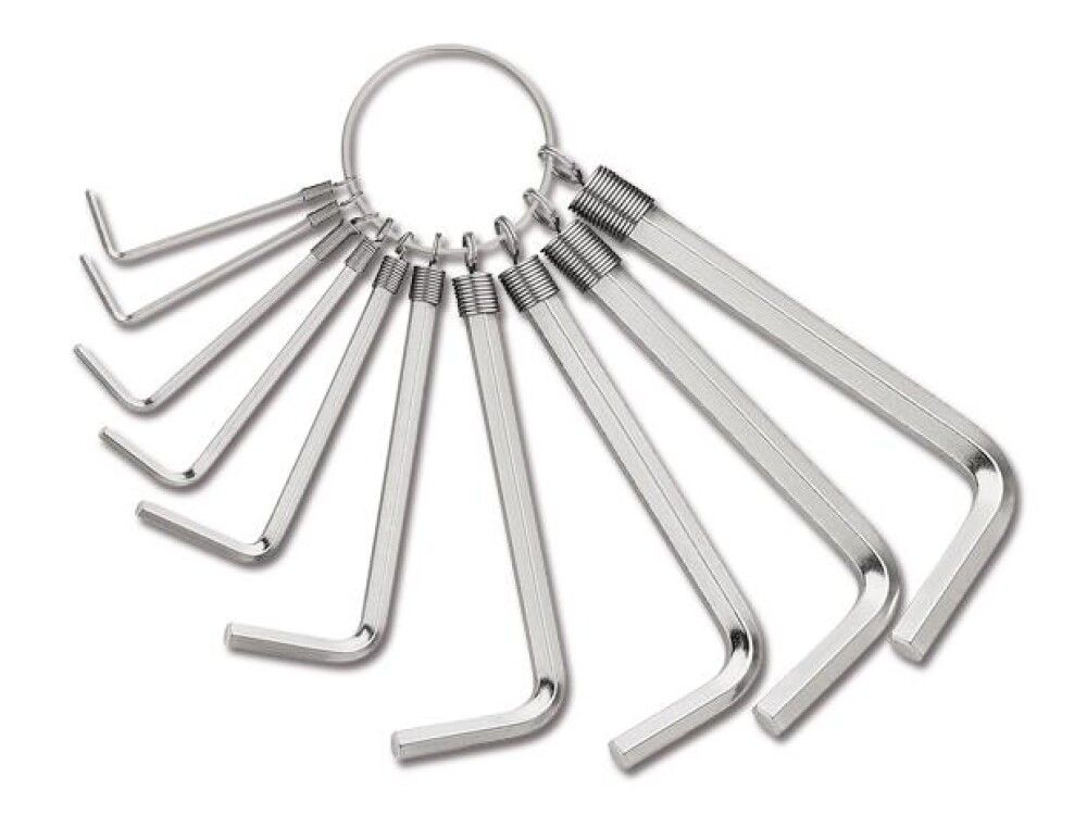 Sexkanntssett á kippu 1,5-10mm Matador 9stk