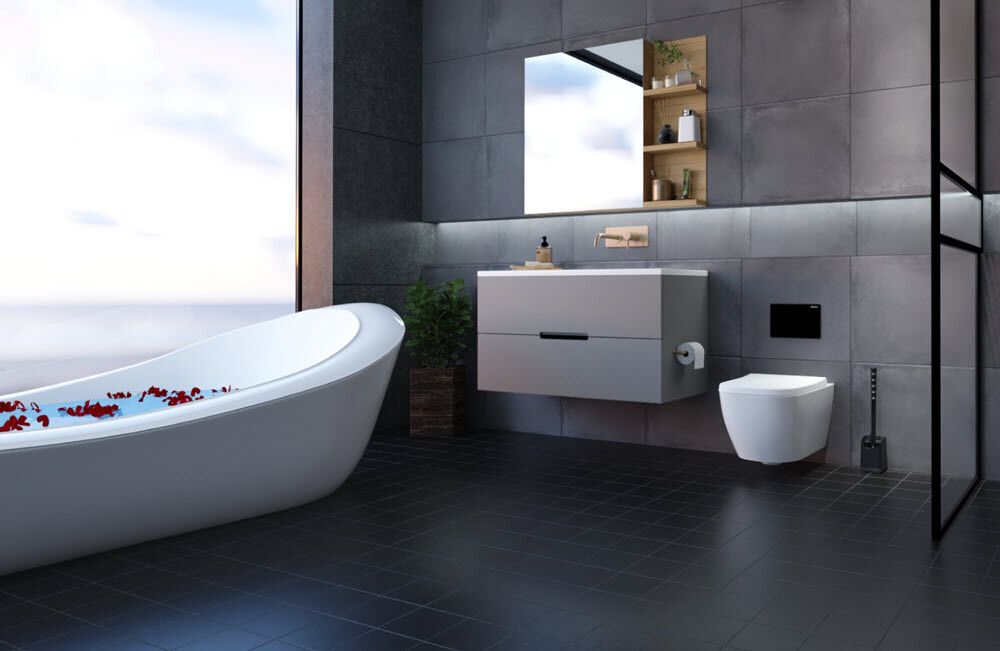 Salernisbursti Sanimaid Dublin matt svört