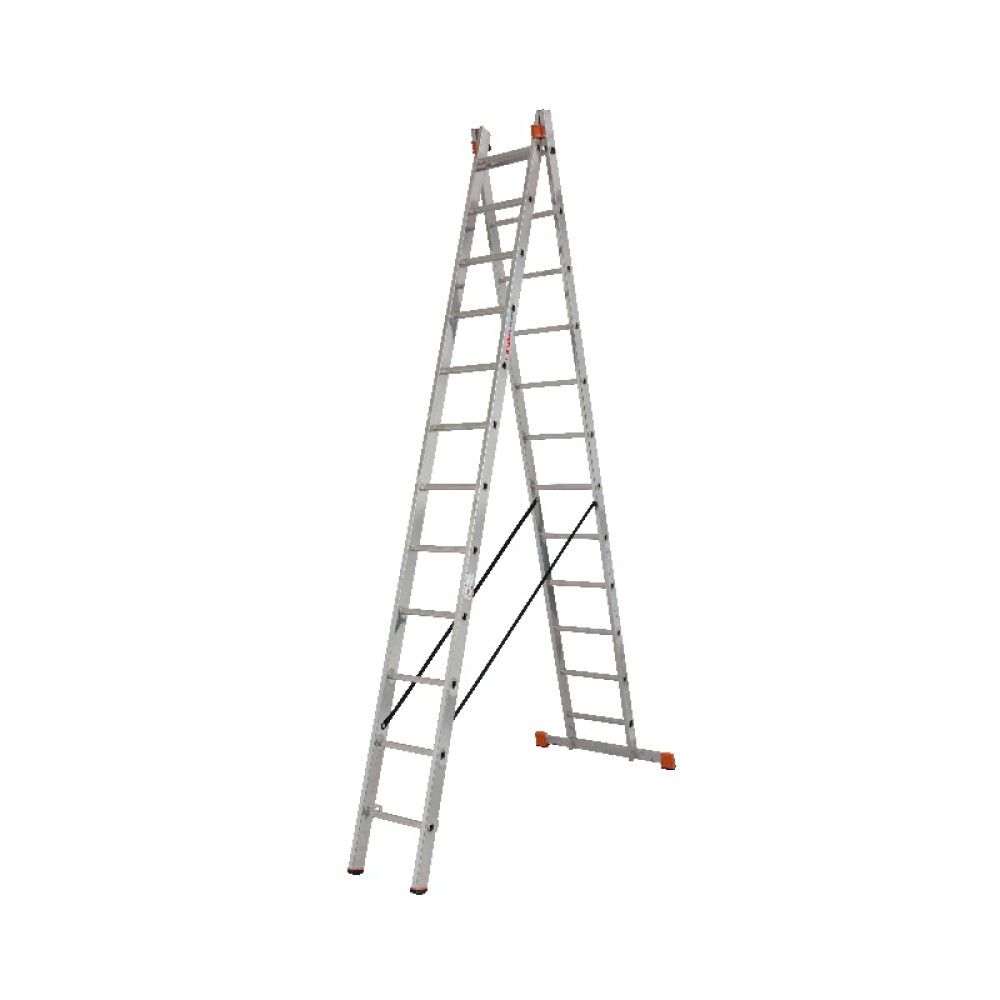 Álstigi og tröppur 2x12 þrep Krause 6,05m