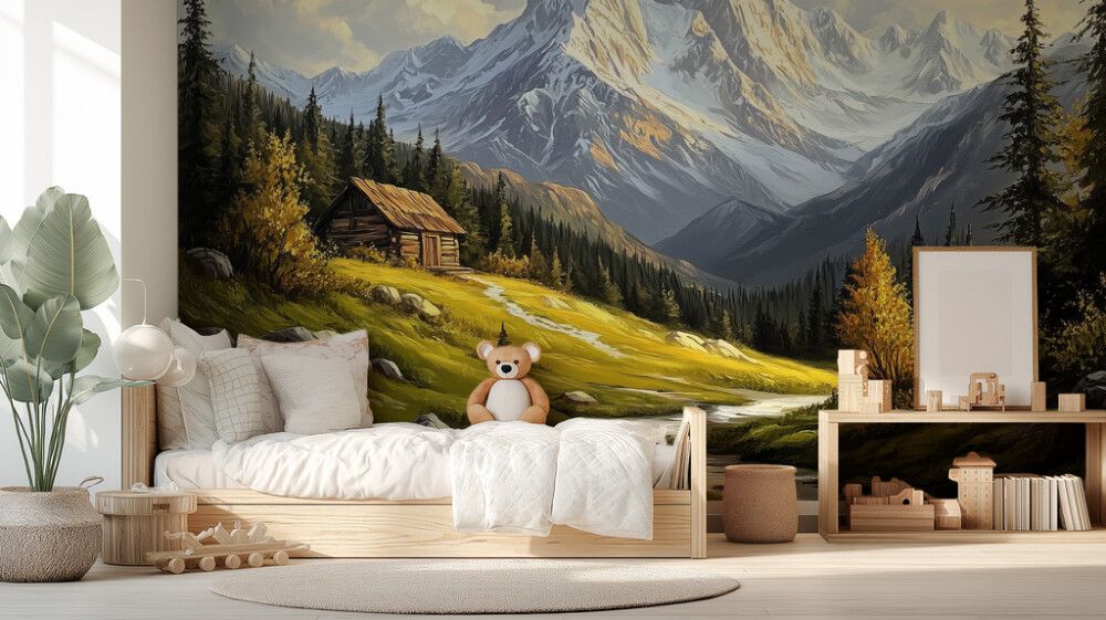 Hljóðvistarmynd landslag bjarg 3600x2420x20 mm InEx