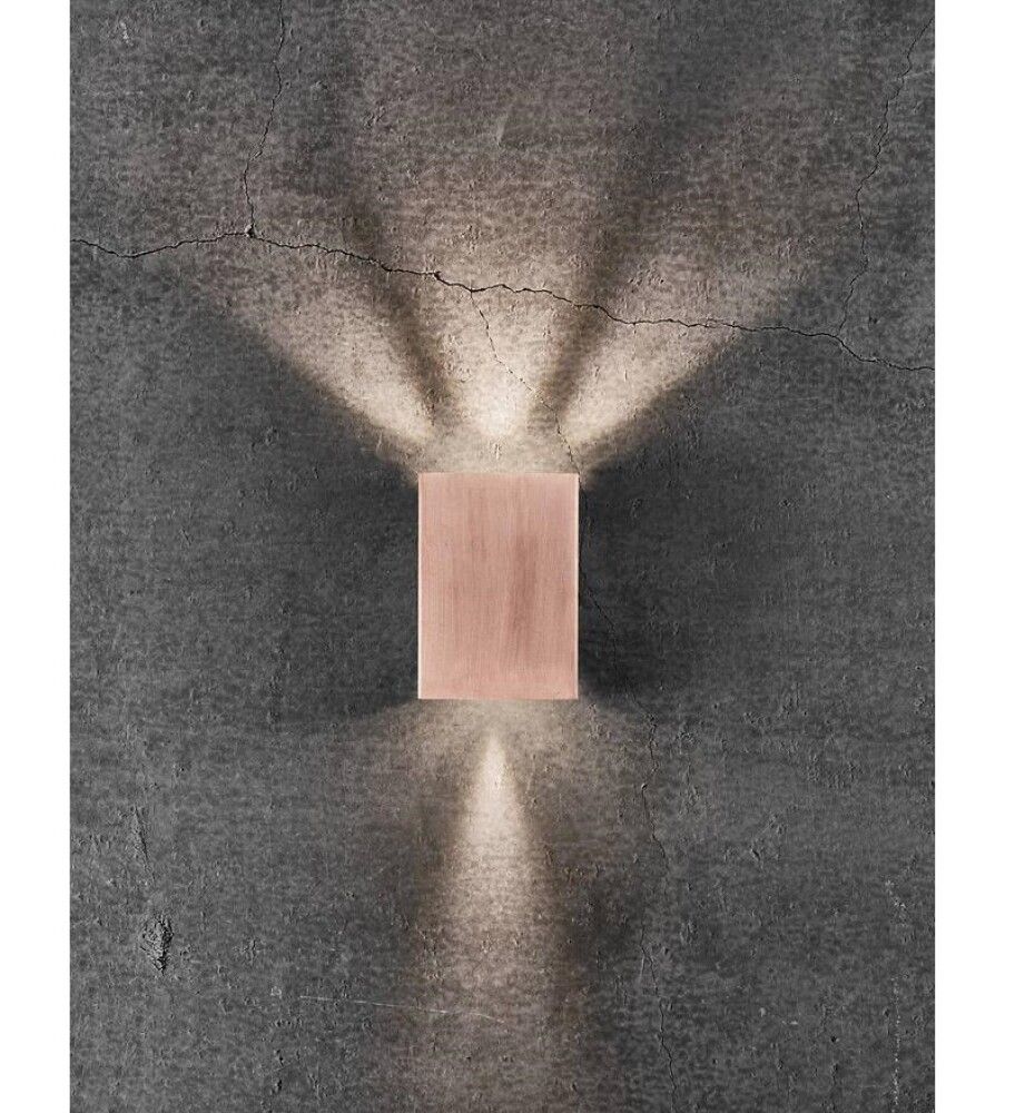 Veggljós LED Fold 10 kopar 14,8 cm