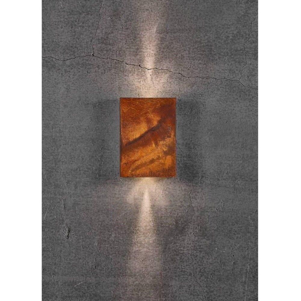 Veggljós LED Fold 15 Corten stál 21 cm