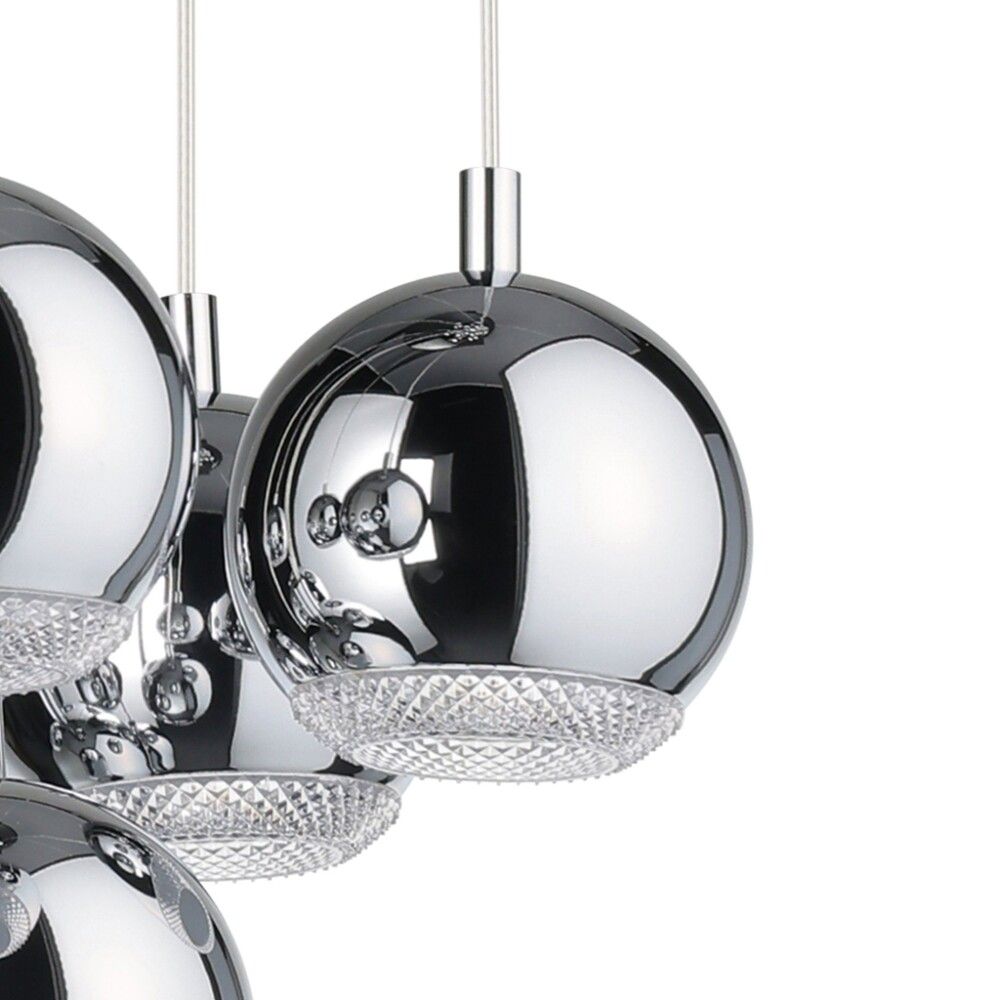 Loftljós Conessa 30W Eglo króm/glært 170cm