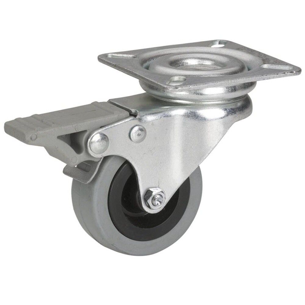 Snúningshjól með bremsu 50x20 mm Stabilit 45 kg