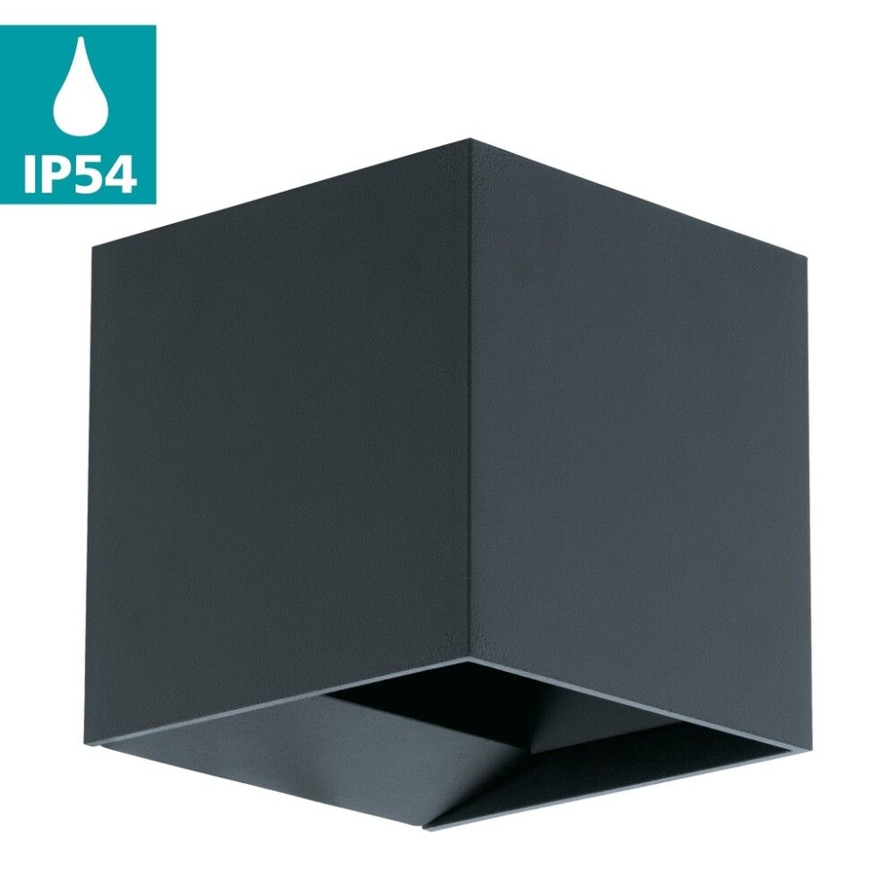 Veggljós Calpino LED ljós Eglo koksgrátt