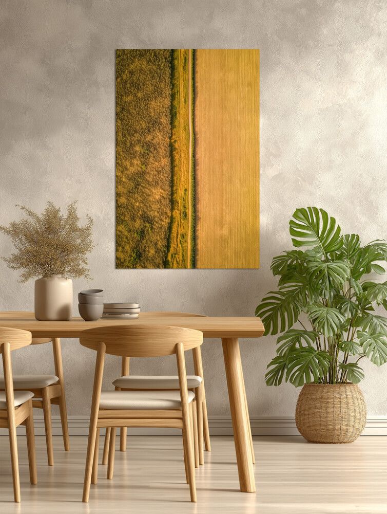 Hljóðvistarmynd landslag gult 800x1220x20 mm InEx