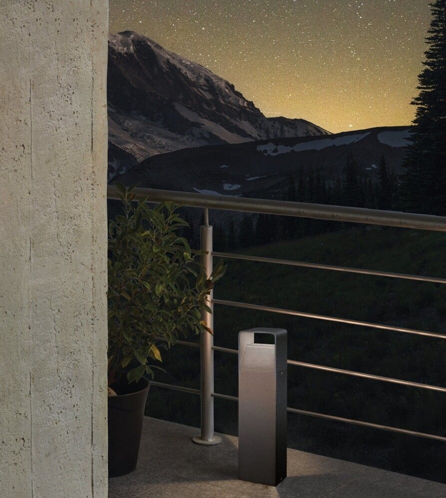 LED garðljós Doninni 1 6W Eglo koksgrátt/ál hæð40 cm