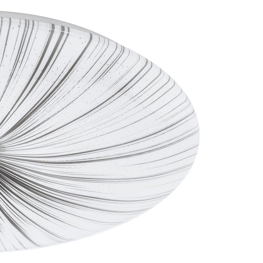 LED kúpull Nieves 33W Eglo hvítur/silfur þv51cm