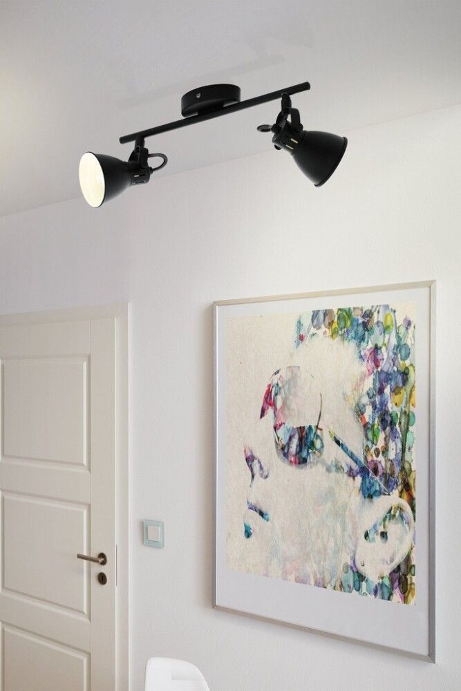 Loftkastari LED Seras 2x3,3W Eglo svart