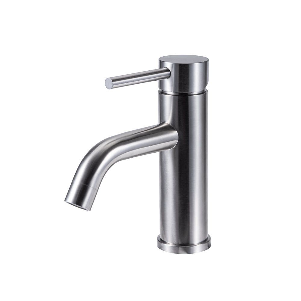 Handlaugartæki með botnventli Futuna Camargue burstað stál