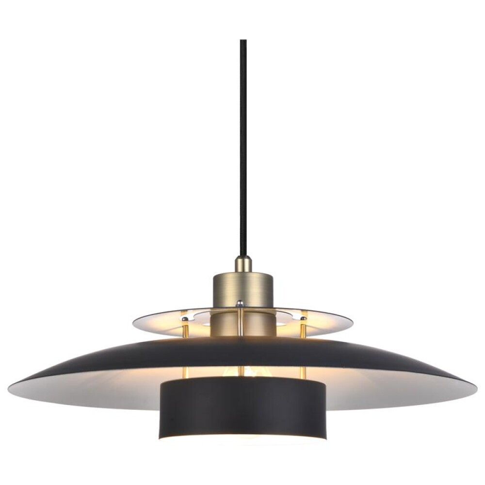 Hangandi ljós E27 Sørup Ø40 cm svart/messing